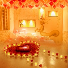 求婚LED蠟燭活動套組 N, 混合色, 1套