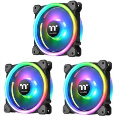 thermaltake RGB散熱風扇 3入, CL-F072-PL12SW-A
