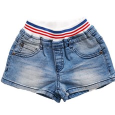 兒童螢光星星牛仔短褲