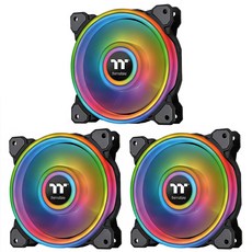 써멀테이크 Riing Quad 12 RGB 라디에이터 팬 TT 프리미엄 에디션 쿨러 3p 세트, CL-F088-PL12SW-A, 1개