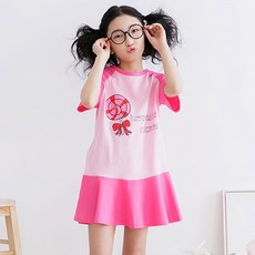 jackid 女童透氣棒棒糖連身裙