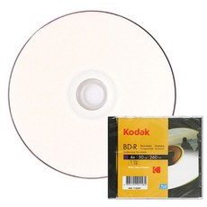 KODAK 柯達 50GB Jewel Wideprintable BD-R DL 10p, 單色