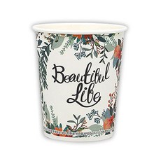 Lohengrin 環保印花免洗紙杯330ml, 1組