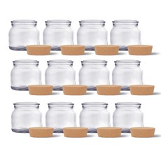 mir 軟木塞玻璃瓶 YS165C, 165ml, 12個