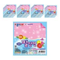 종이나라 펄 양면 색종이 500, 10색, 20개