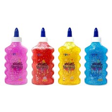 종이나라 머메이드 컬러 슬라임 액체풀 180ml x 4종 세트, 1세트, 혼합색상