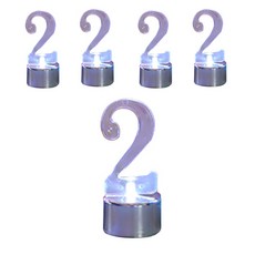 WOW PARTY KOREA LED 數字蠟燭 2, 銀色, 5個