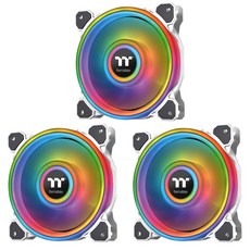 써멀테이크 Riing Quad 12 RGB White 라디에이터 팬 TT 프리미엄 에디션 쿨러 3p 세트, CL-F100-PL12SW-A, 1개