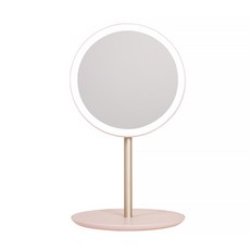 MORUN 5초 완성 LED 뷰티 탁상거울, 베이비핑크