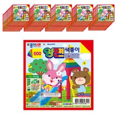 JONG IE NARA 雙面色紙, 10 種顏色, 50個