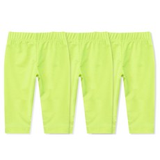 Little rabbit 孩童素色鬆緊7分內搭褲 3件組