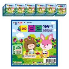 종이나라 단면 색종이, 10색, 30개