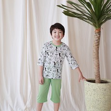 투키즈 남아용 린넨 쿨 7부 상하의 세트 02