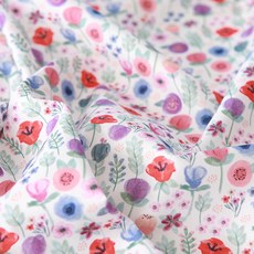 Cottonvill Blooming Bouquet 20支棉布 2入, 白色, 2個