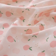 水果派對雙重印花20支棉布 2件組, 粉色的