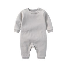 스타도어 순면 어깨 스냅 긴팔 우주복