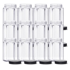 塑膠黑蓋果醬瓶 六角瓶 SH250, 12個, 200ml