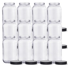 塑膠黑蓋果醬瓶 高款 SG1000, 12個, 850ml