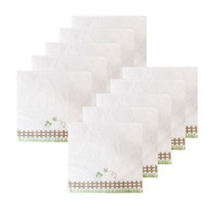 Songwol 松月 毛巾 蜜蜂柵欄手帕, 象牙, 10個