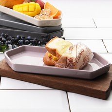 PRELUDE 奶油色六角長盤, 髒粉色