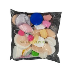 NATURE REPUBLIC 綜合美妝工具粉撲組, 混色, 1套