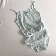 女童粉彩花朵內衣褲組