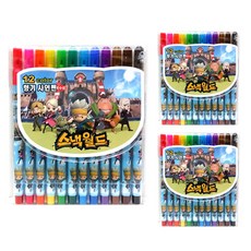 KOREA WHITE Snack World 香水標誌筆 12 支裝, 混色, 3套