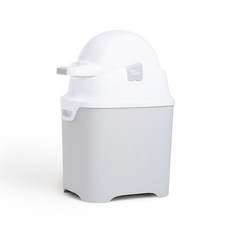 다이퍼챔프 원 기저귀휴지통 + 에코노멀백, 그레이, 45L