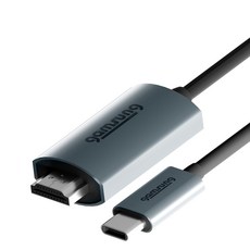 Type-C轉HDMI UHD 4K智慧手機影像MHL轉接線 SGH03_4K60 2m, 灰色 黑色, 1條