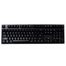 Deck Hassium Pro 機械式有線標準型鍵盤, 黑色, KBA-CBL108P-WHI-PA-U-G1-KR, 茶軸