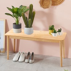 홈인홈 우드필 원목 벤치 1200 x 390 cm, 내추럴