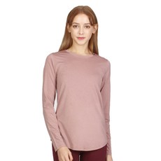 NOKJOK 女款素色瑜伽長袖T恤