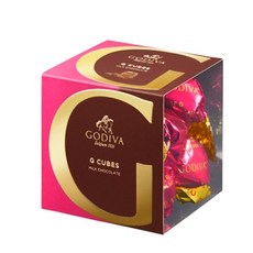 GODIVA G Cube松露牛奶巧克力 8入, 1盒, 66g