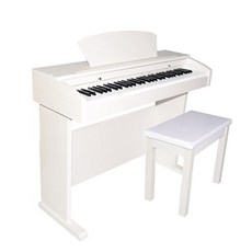 비바체 전자 디지털 피아노 vs-620Pro + 의자 + 뚜껑 + CD, 화이트, 1개