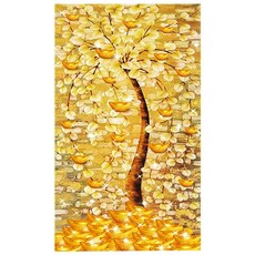 ZEZENEW 招財進寶財運樹鑽石畫DIY套組 B1222, 混合色, 1套