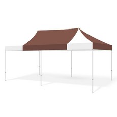 홍캐노피 행사용 알루미늄 캐노피 접이식 천막 2.5m x 5m, 브라운 + 백색, 1개