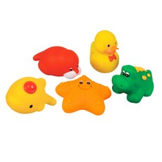 레드박스 말랑말랑 물놀이 친구들 목욕놀이 완구 612R28149-1, 혼합색상, 1개