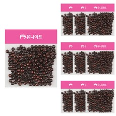 Uniart 形狀珠子 80號, 10個, 混色