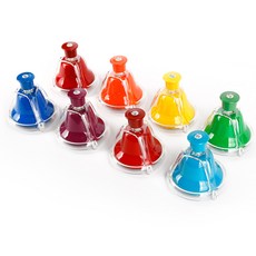 RIVERA 8音彩虹按壓式手搖鈴 HBLC-08N, 單品, 1個