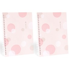 인디고 처음육아 맘마일기 수유일지 이유식일지, 핑크, 2개