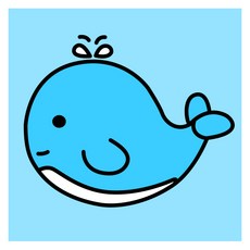 KMELLIE 鑽石畫 3D 動物系列 幼鯨 串珠 DIY 套組 15 x 15 cm, 混合色, 1個