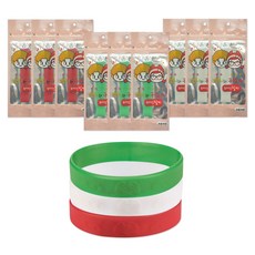 Pori and Cutie 夏季手鍊 肉桂味 紅色 綠色 白色 隨機出貨, 9個