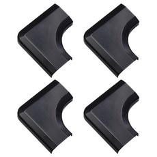 innol 高級高強度L型電線壓條 BOM531 4入, 彎頭 黑色