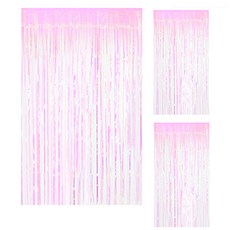PARTYHAE 派對流蘇窗簾佈置 3入, Hologram Transparent