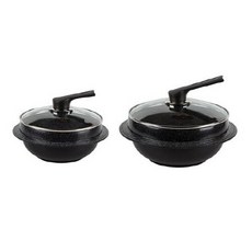 Ecostar IH感應鋁合金釜鍋 2入組, 20厘米、24厘米, 混色