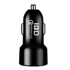 IBD 차량용 퀵차지 3.0 고속 충전기, DP-IBD-322, 검정색