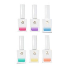 Jin.B Candy Pop 彩色凝膠6件組, 櫻桃糖果泡泡, 莓果糖果泡泡, 蘇打糖果泡泡, 薄荷糖果泡泡, 檸檬糖果泡泡, 木瓜糖果泡泡, 1個, 11ml