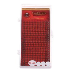 하나 골드 실크 5D 래쉬 인조 속눈썹 0.05mm MIX, 블랙(C), 1개