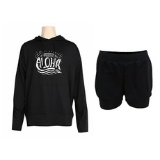 VENDIS 女性馬爾地夫連帽防磨衣上衣 C274 + Incase 沙灘褲 M612 套裝