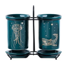 Block Mart 廚房陶瓷餐具筒, 鯨魚 + 水母, 1個